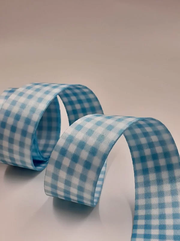 ALÇA ESTAMPADA XADREZ AZUL BEBE