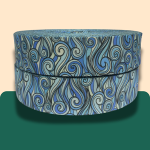 ALÇA ACETINADA SUBLIMADA ESTAMPADA WAVES